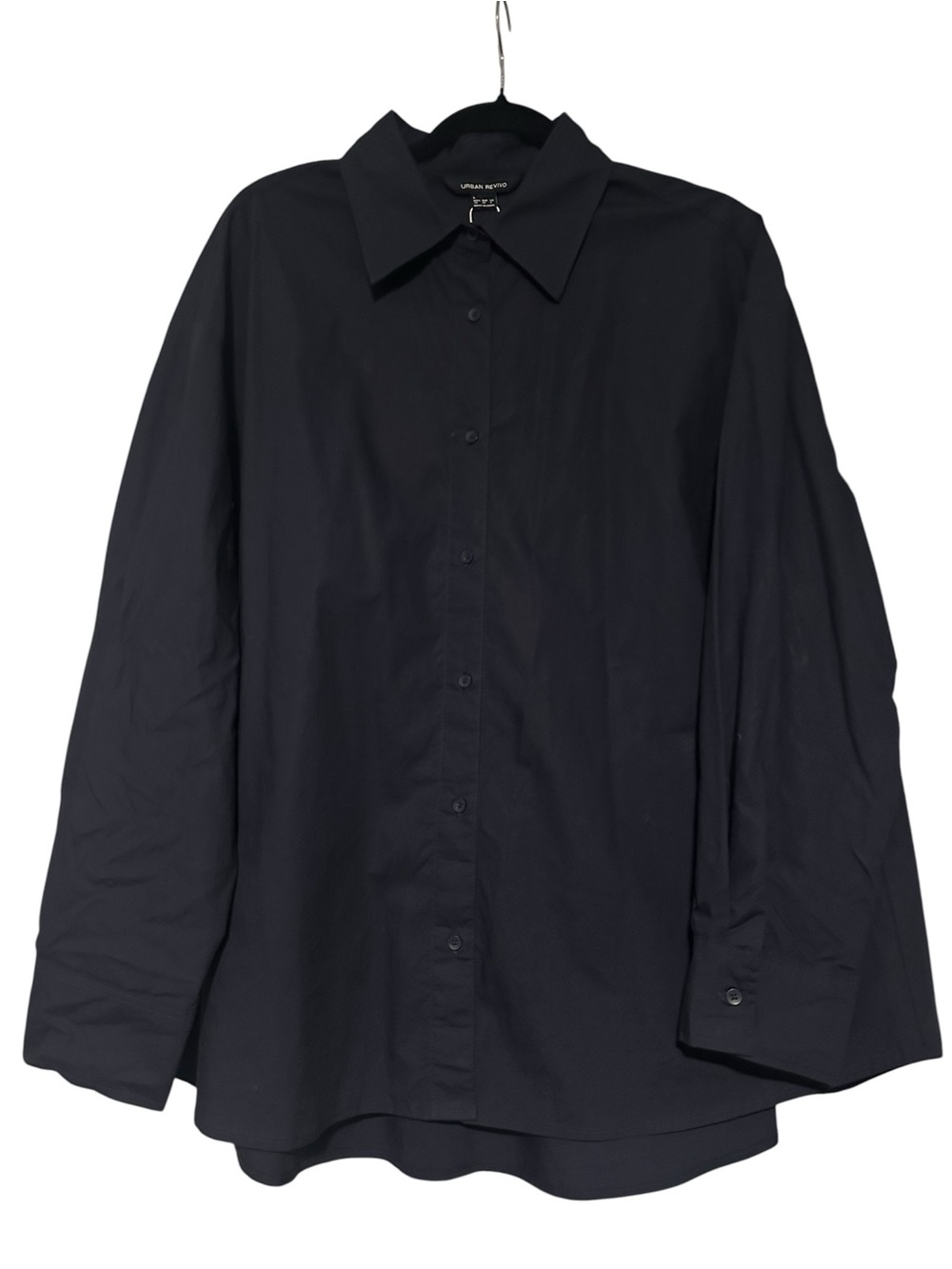 NWT Urban Revivo Navy Button-Up Shirt Size L